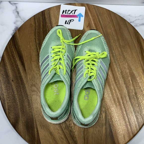 adidas Adizero Adios Boost 2 Seafoam Green Women’s Athletic Running Shoes size 7 - Picture 8 of 10